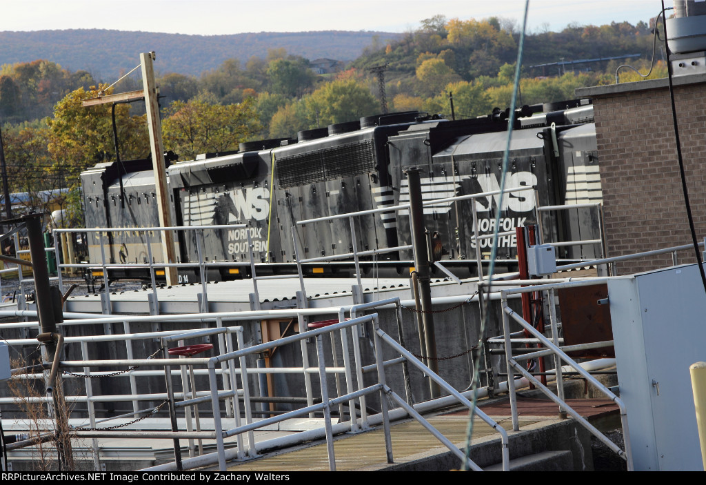 NS Hoods on a Flat Car